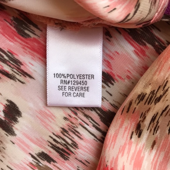 Apt.9 brown/pink sleeveless blouse size large - Picture 6 of 9